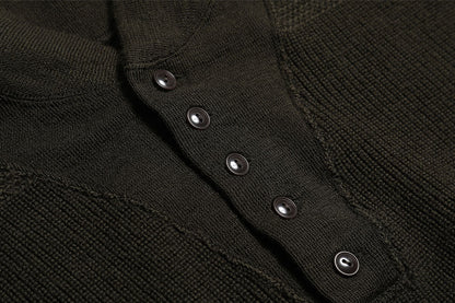 Army Button High Neck Knit / TR25AW-208