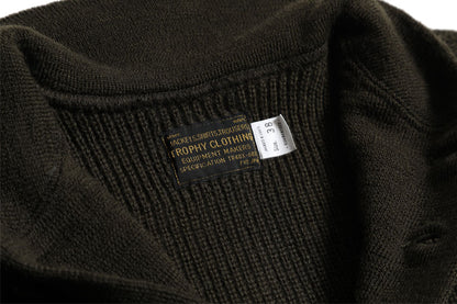 Army Button High Neck Knit / TR25AW-208