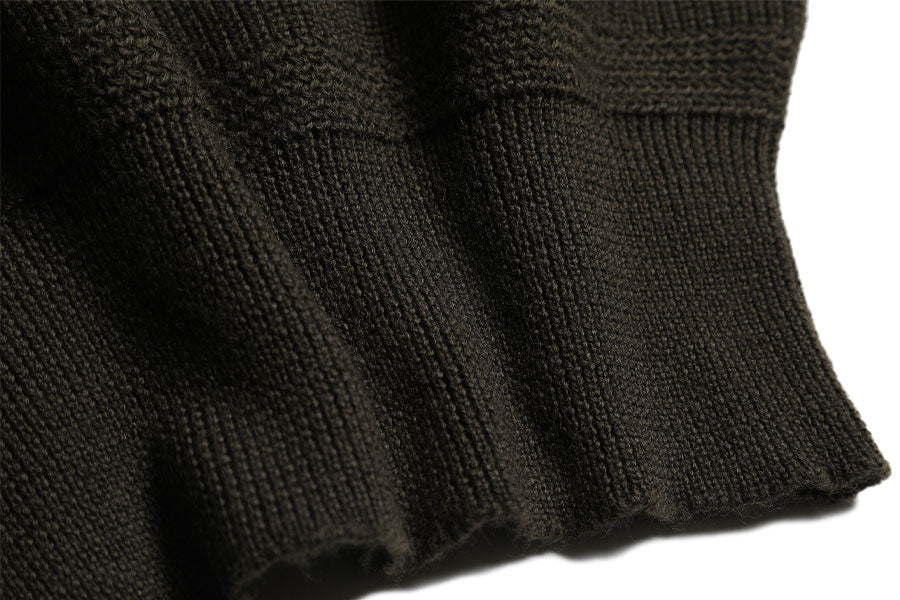 Army Button High Neck Knit / TR25AW-208
