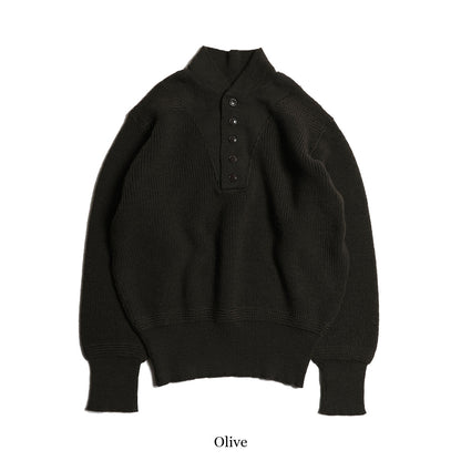 Army Button High Neck Knit / TR25AW-208