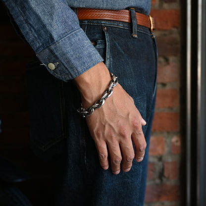 "Lynch Silversmith"Casting Bracelet(S) Angle Link