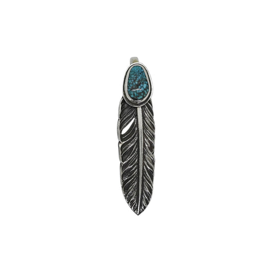 "Lynch Silversmith" Turquoise Feather(M) Kingman(KM02)