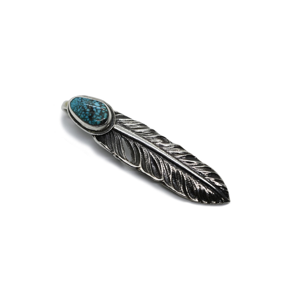"Lynch Silversmith" Turquoise Feather(M) Kingman(KM02)