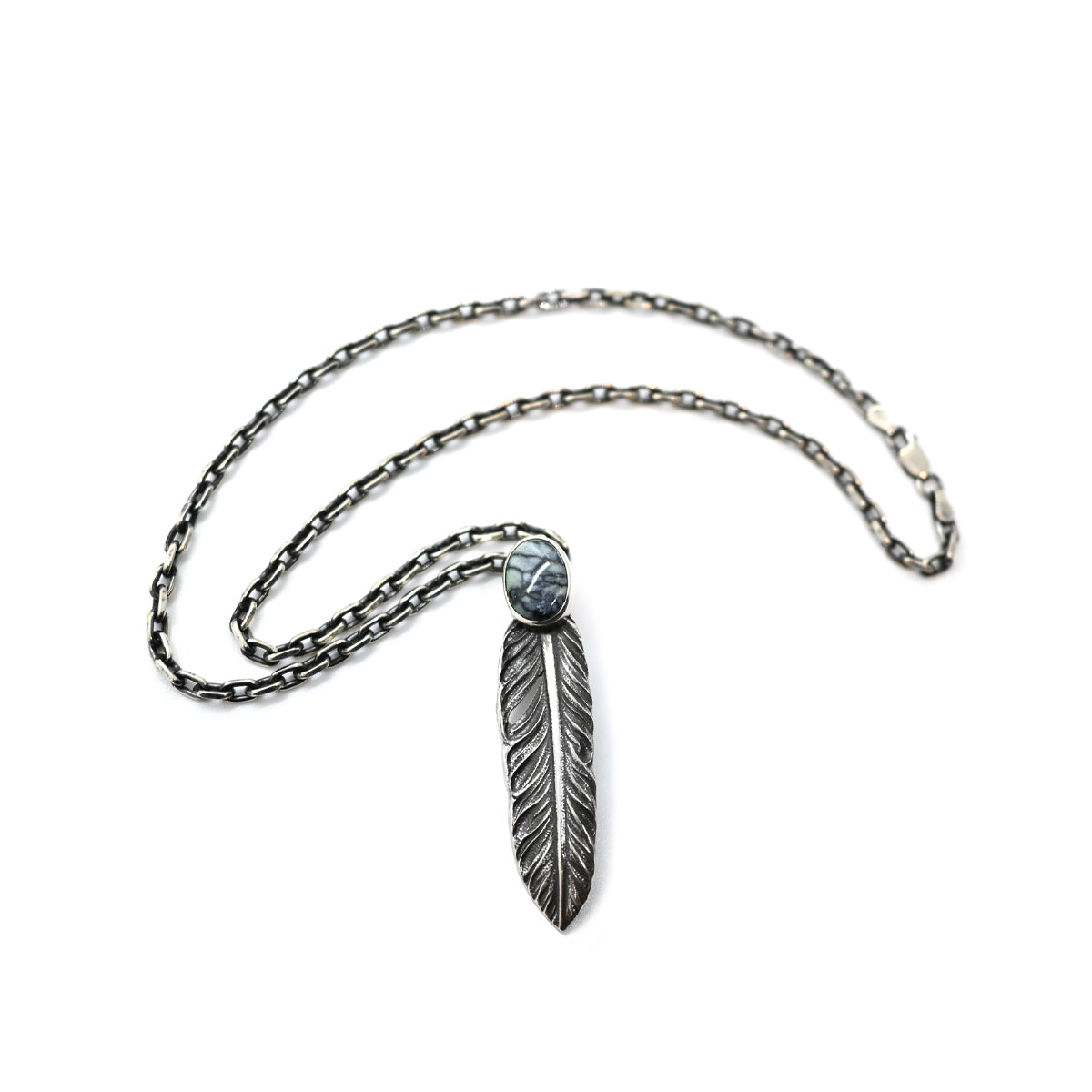 "Lynch Silversmith" Turquoise Feather(M) New Lander
