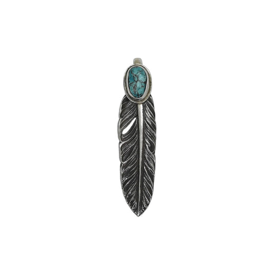 "Lynch Silversmith" Turquoise Feather(M) Morenci(MC08) 1