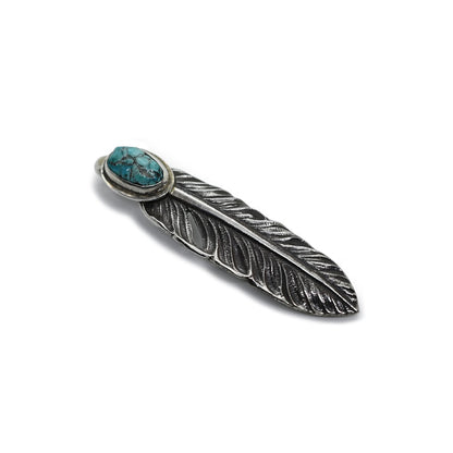 "Lynch Silversmith" Turquoise Feather(M) Morenci(MC08)