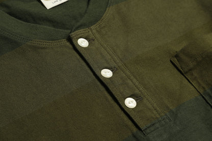 OD 3 Color Henley Wide Border L/S Tee / TR25AW-201