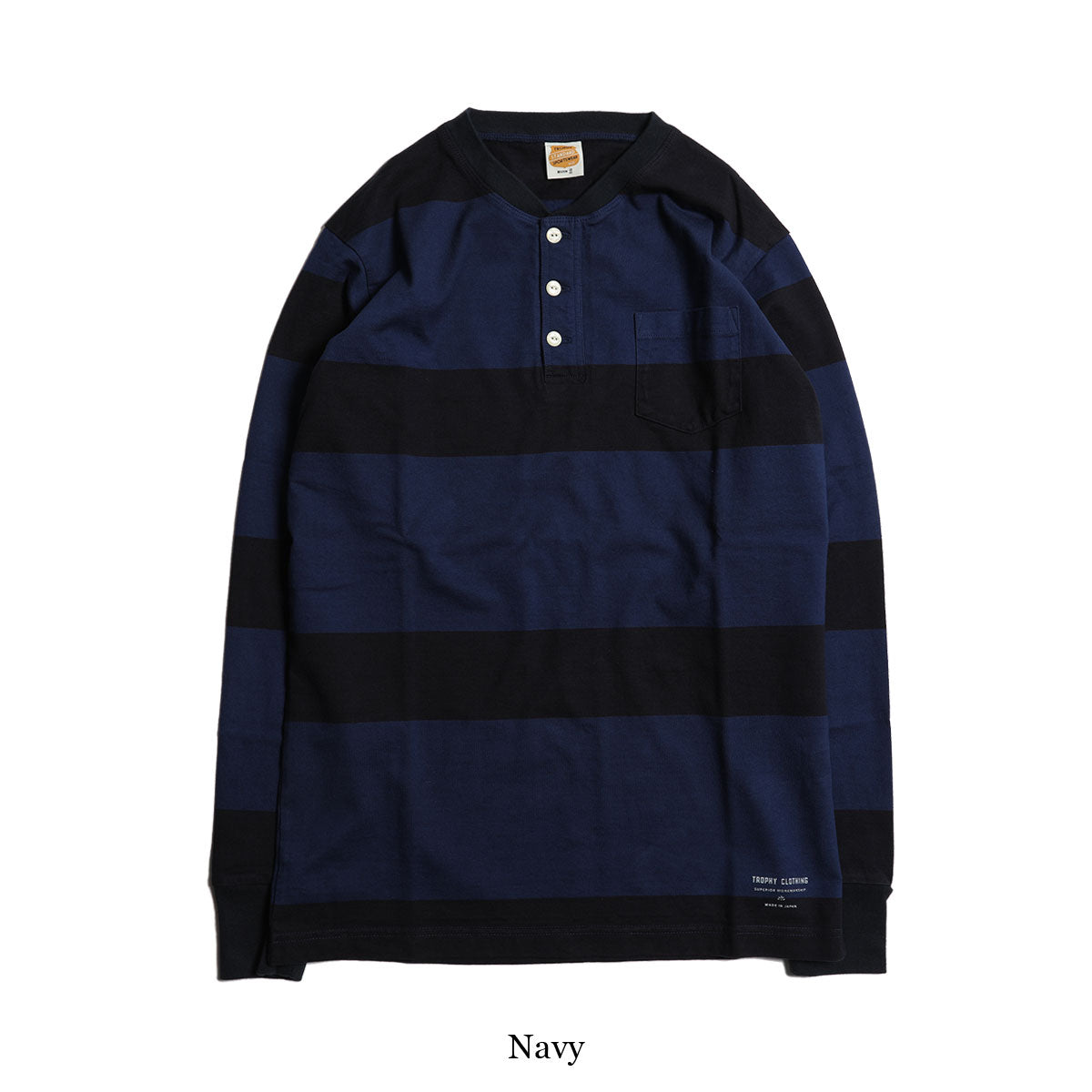 OD 3 Color Henley Wide Border L/S Tee / TR25AW-201