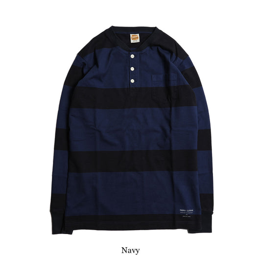 OD 3 Color Henley Wide Border L/S Tee / TR25AW-201