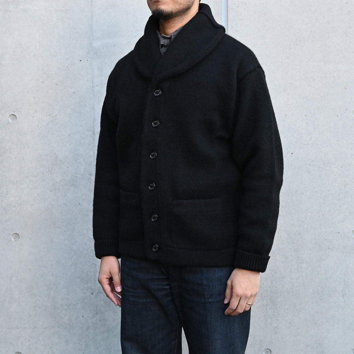 Shawl Collar Knit Jacket / TR24AW-207