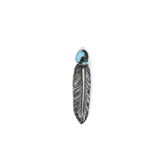 "Lynch Silversmith" Turquoise Feather(M) Cloud Mountain