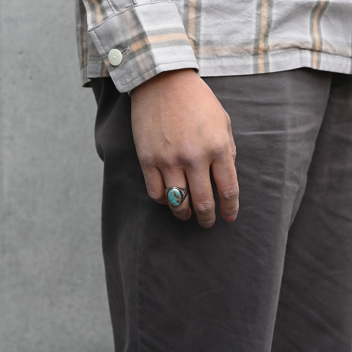 "Lynch Silversmith" TQ Ring Pilot Mountain