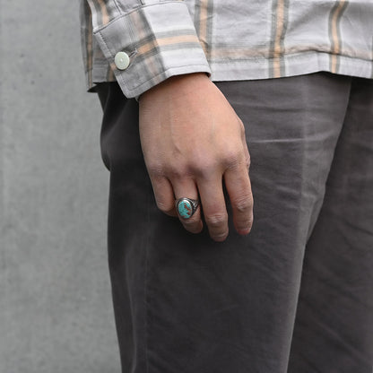 "Lynch Silversmith" TQ Ring Pilot Mountain