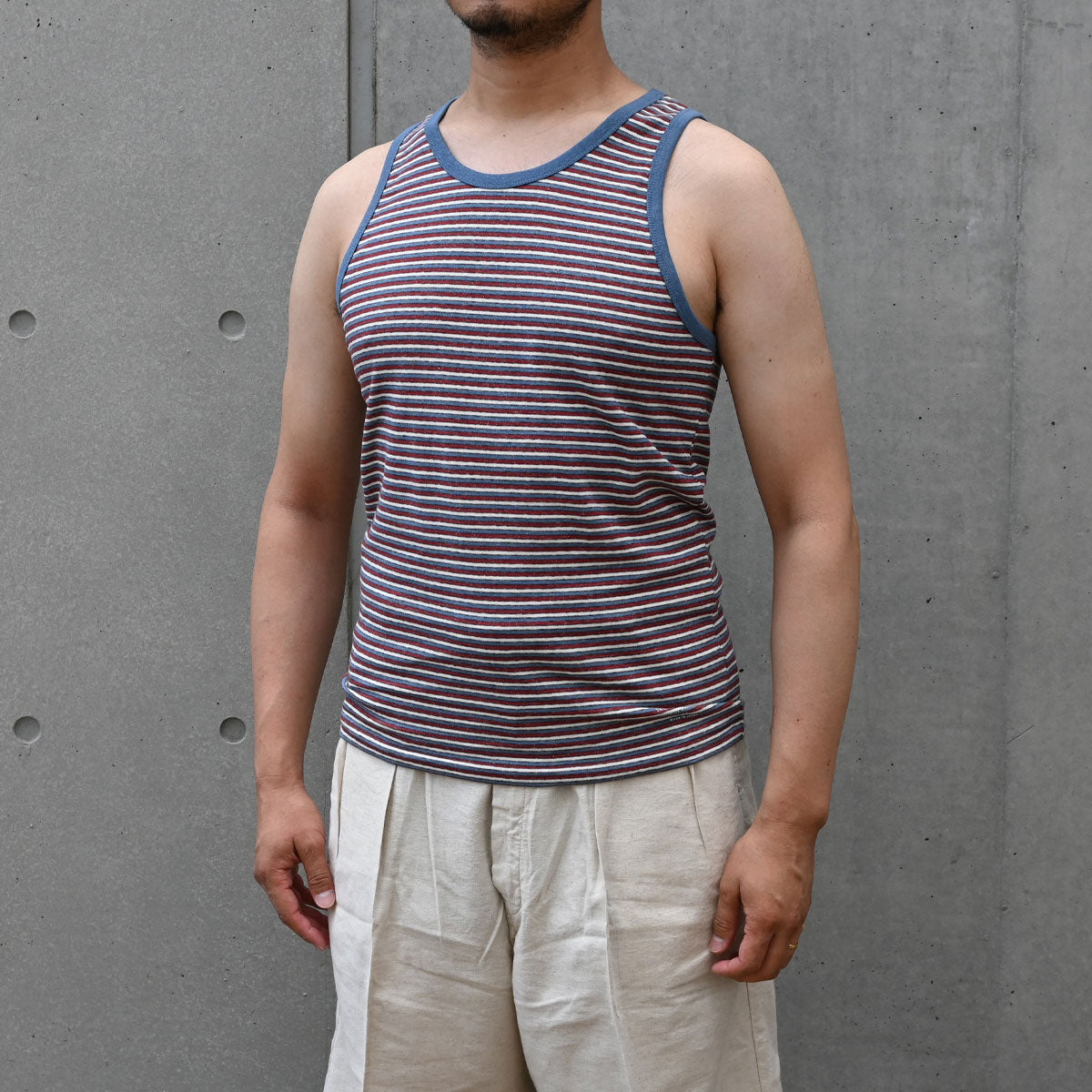 Multi Border Tank Top / TR26SS-212