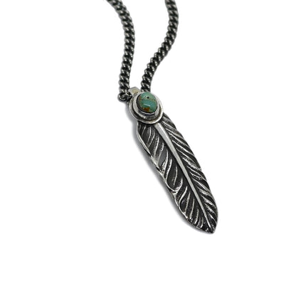 "Lynch Silversmith" Turquoise Feather(S) Unknown(UK17)