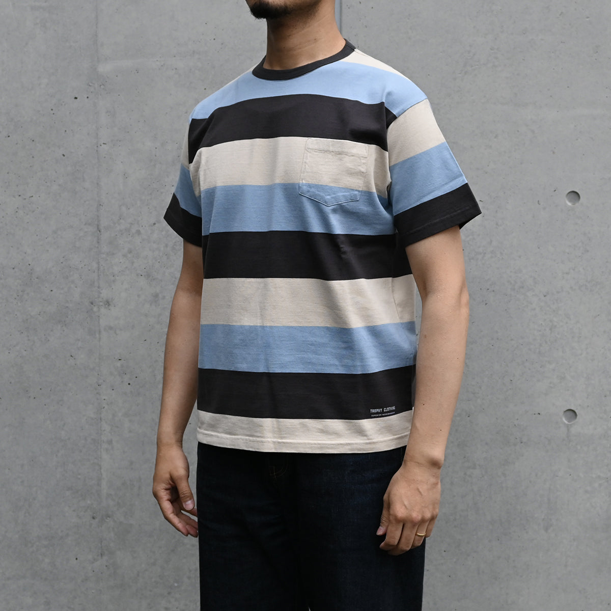 3 Col Wide Border S/S Tee / TR24SS-207