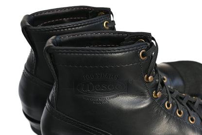 WESCO HENDRIK / Black Tie Domain 7"Height #705 Black Sole Roughout Toe Caps