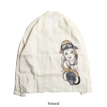 Oily Girl Linen L/S Shirt / TR25SS-404